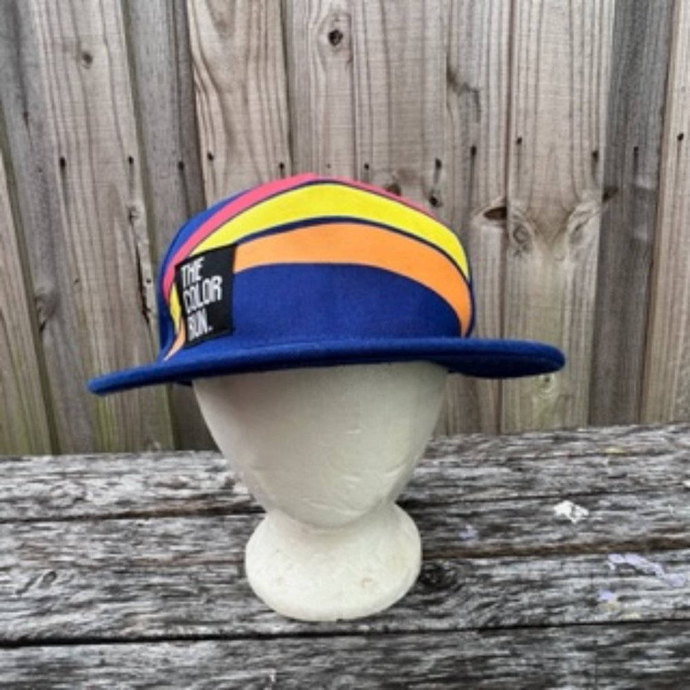 The Color Run Men's Baseball Hat OSFM Adjustable Snap Back